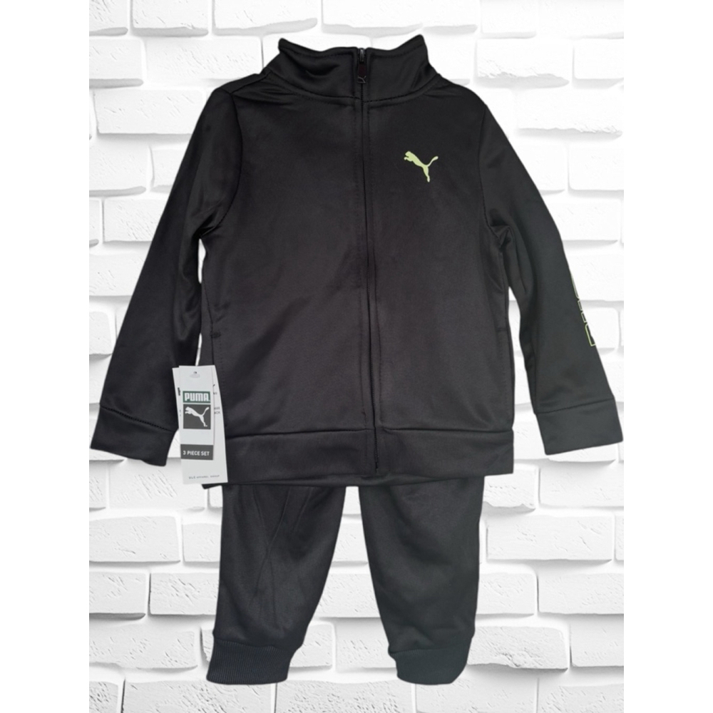 Puma Infant Boys 24 Months 3 Piece Jogger Set • T-shirt Jacket & Joggers BNWT